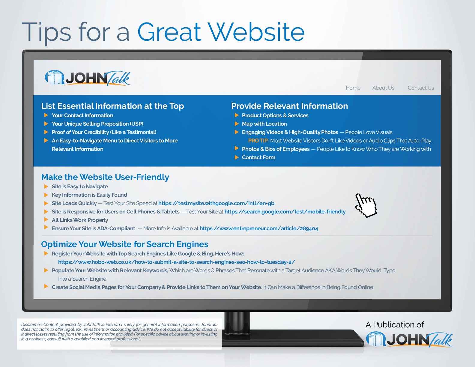Tips for a Great Website