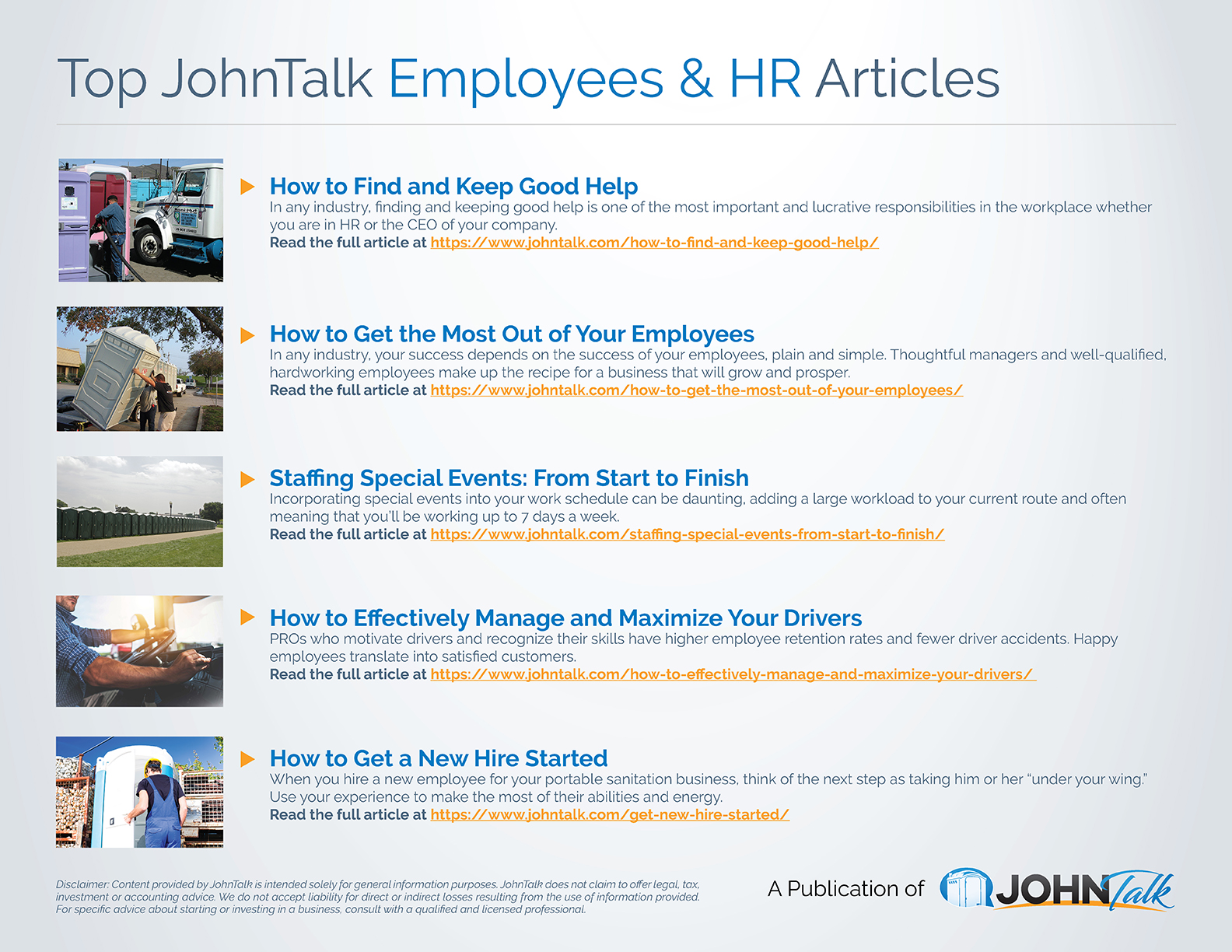 Top JohnTalk Employees & HR Articles