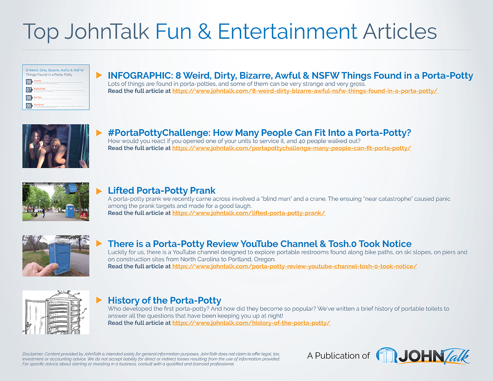 Top JohnTalk Fun & Entertainment Articles