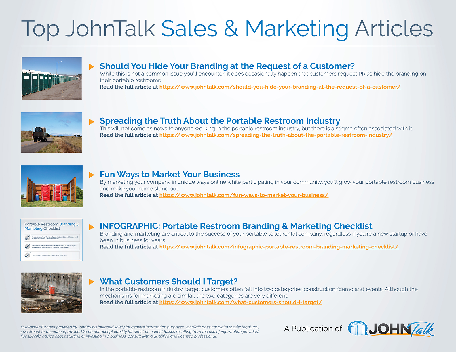 Top JohnTalk Sales & Marketing Articles